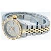 Image 9 : Rolex Ladies 2T Yellow Gold & Stainless Steel Gray & Pyramid Diamond Wristwatch