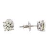 Image 2 : 1.41 ctw Diamond Stud Earrings - 14KT White Gold
