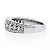 Image 6 : New 18k White Gold 1.0 ctw Round Brilliant Pave & Shared Prong Diamond Band Ring