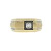 Image 1 : 0.2 ctw VS1 CLARITY Princess Cut Diamond 14K Yellow and White Gold Ring