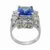 Image 4 : 2.61 ctw Tanzanite and 1.26 ctw Diamond 14KT White Gold Ring