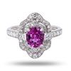 Image 1 : 1.60 ctw Pink Sapphire and 0.77 ctw Diamond 14K White Gold Ring