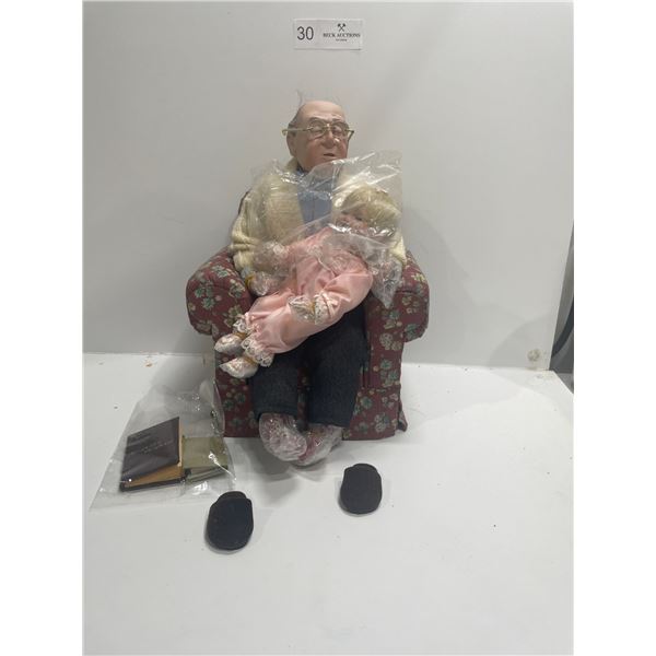 Ashton Drake "I'll Finish The Story Grandpa" Porceline Doll