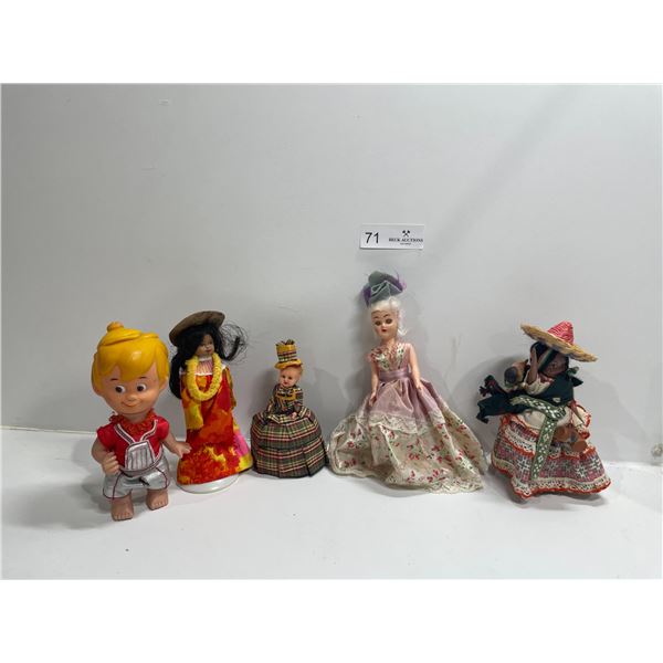 Assortment Of Small Dolls