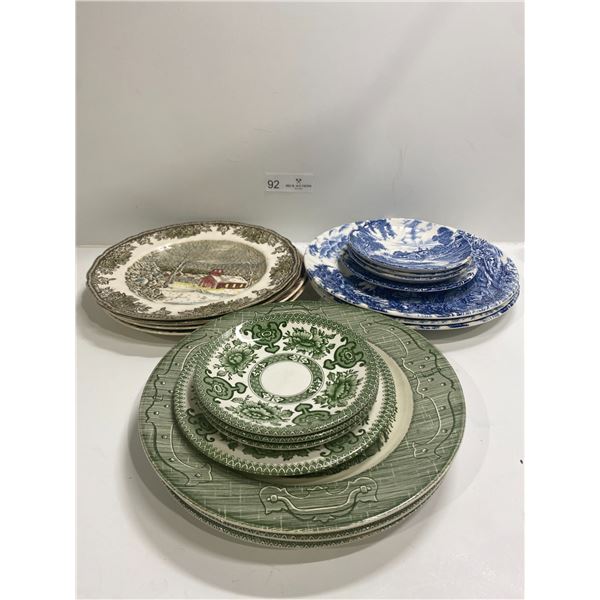 Large Set Of Dinner Plates