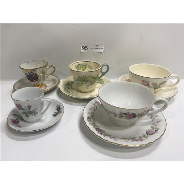 Five Assorted TeaCups