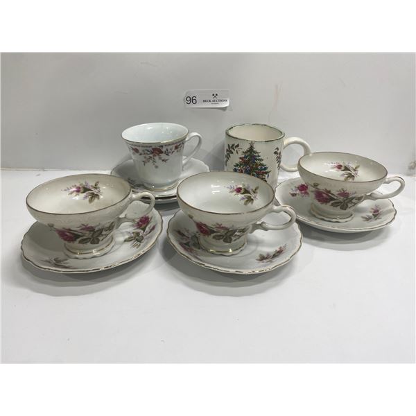 Five Assorted TeaCups