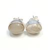 Image 1 : S358-106 SILVER MOONSTONE EARRINGS