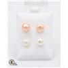 #140-NATURAL AKOYA PEARL EARRINGS