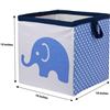 Image 1 : NEW BACATI ELEPHANT BLUE/GREY STORAGE BOX SMALL