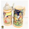 Image 1 : PAIR OF VINTAGE BEER STEINS