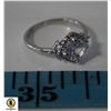 1.0CT CENTER CZ RING SURROUNDED BY HALO