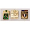 LOT OF 3 RUSSIAN (?) LAPEL PINS.