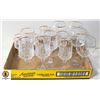 Image 1 : CRYSTAL GOLD RIMMED WINE GLASSES SET OF 4
