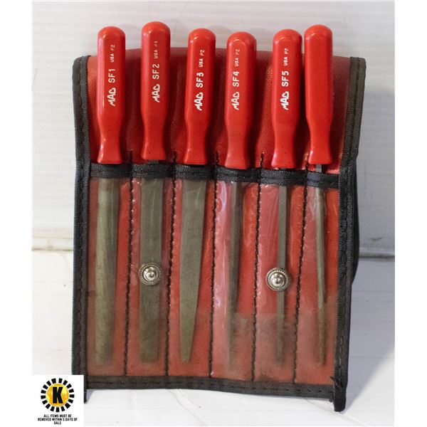 SNAP-ON 6 PIECE FILE SET IN CASE