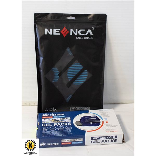 NEENECA XL KNEE BRACE & REUSABLE HOT & COLD GEL