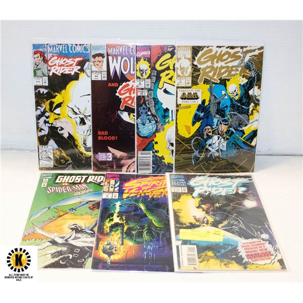 MARVEL COMICS GHOST RIDER VARIOUS COMICS AND YEARS