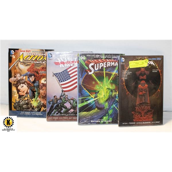 LOT OF 4 DC COMICS GRAPHIC NOVELS ASSORTED