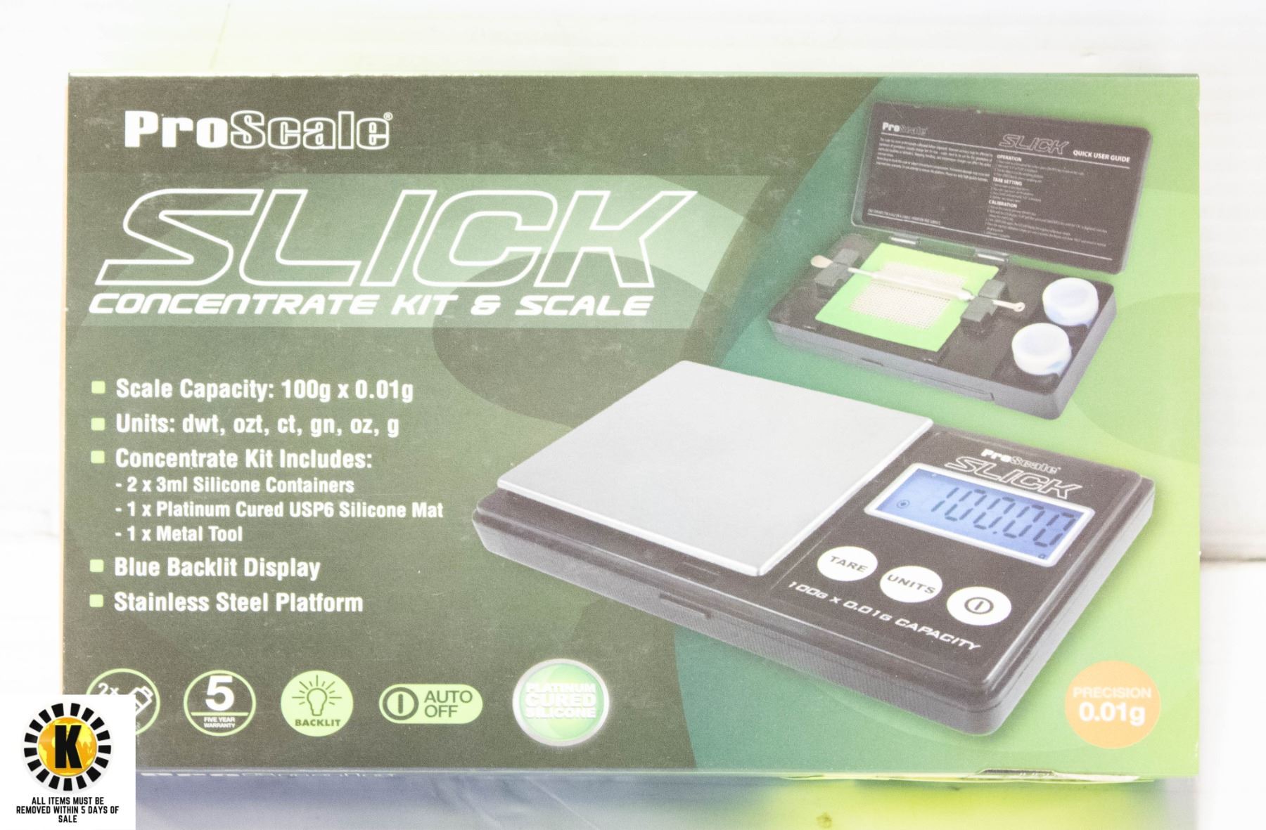 Proscale Table PROSCALE SLICK CONCENTRATE KIT AND SCALE