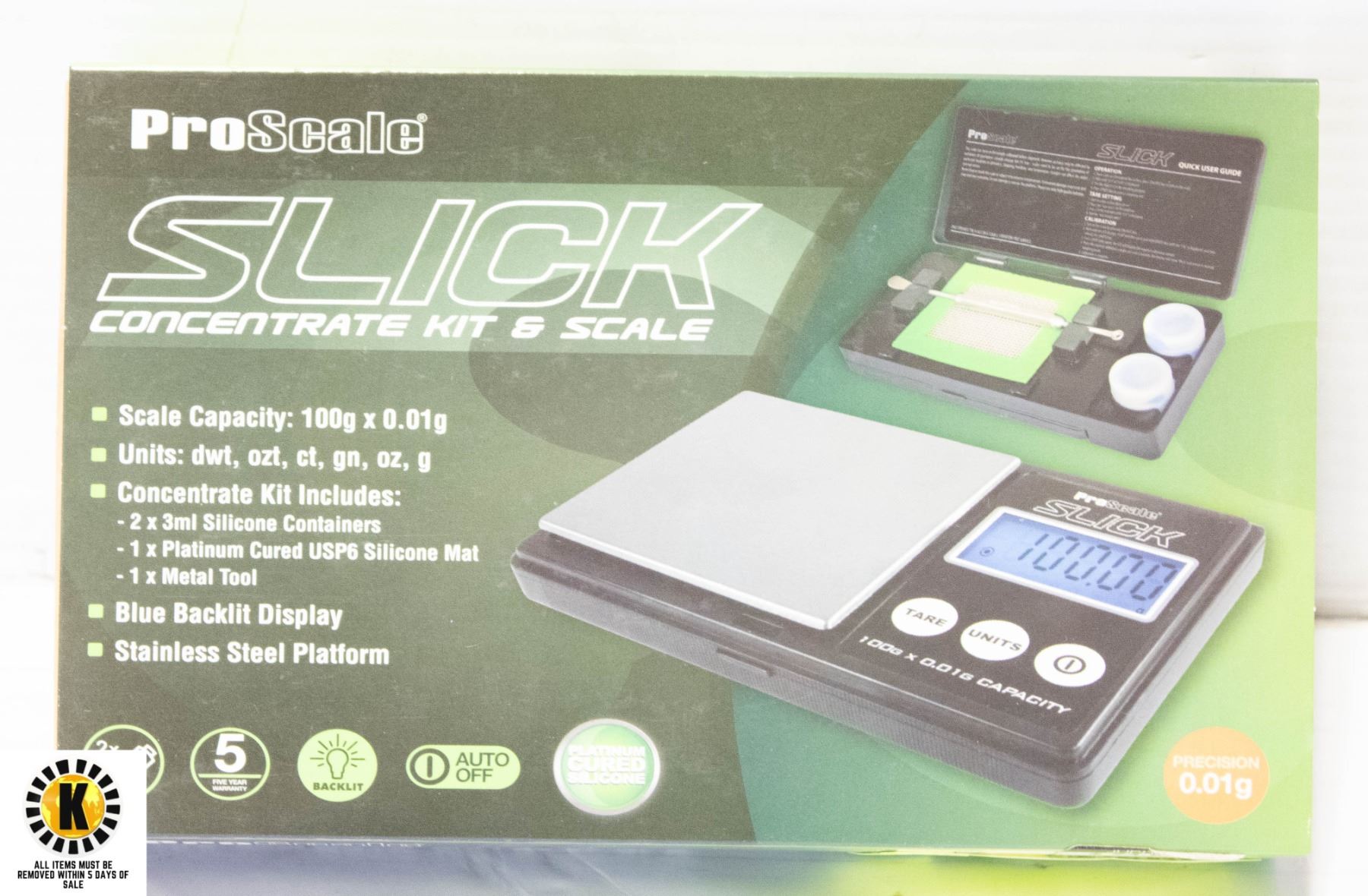 Proscale Lab Scale PROSCALE SLICK CONCENTRATE KIT AND SCALE