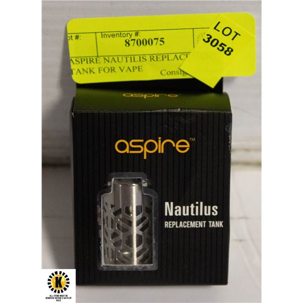 ASPIRE NAUTILIS REPLACEMENT TANK FOR VAPE