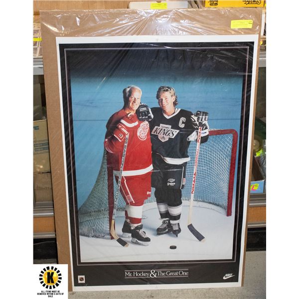 WAYNE GRETZKY & GORDIE HOWE POSTER