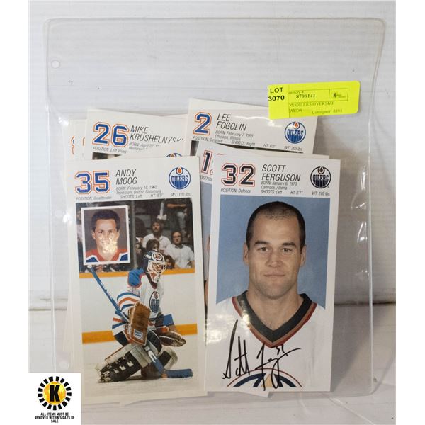 EDMONTON OILERS OVERSIZE PLAYER CARDS