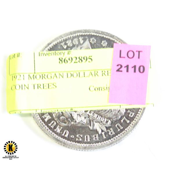 1921 MORGAN DOLLAR REPLICA COIN TREES