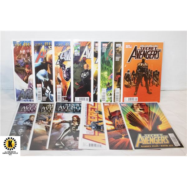 MARVEL SECRET AVENGERS #1-18 COMIC LOT