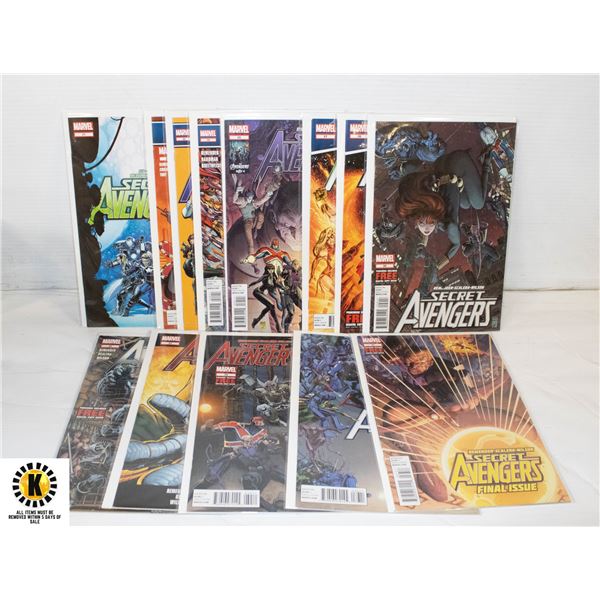 MARVEL SECRET AVENGERS #21-37 COMIC LOT