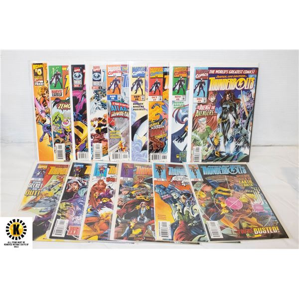 MARVEL THUNDERBOLTS #0-15 COMIC LOT