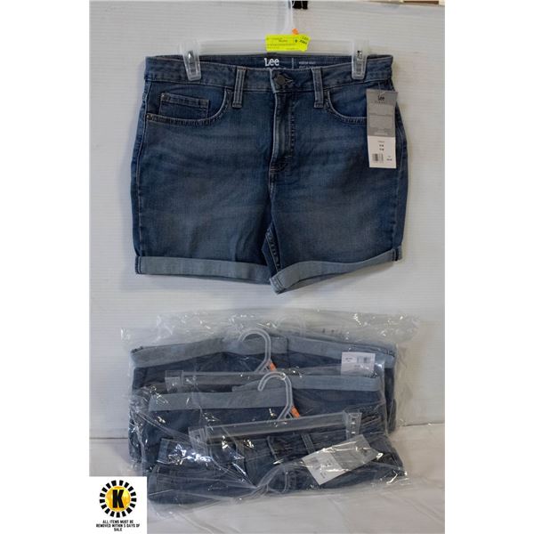 LEE RIDERS DENIM SHORTS 4 PACK $99.92 VALUE