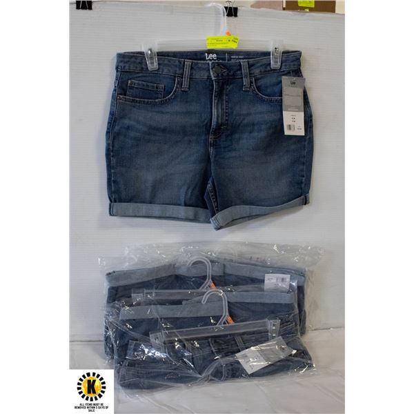 LEE RIDERS DENIM SHORTS 4 PACK $99.92 VALUE