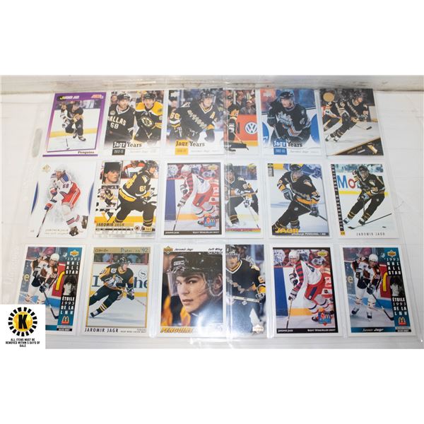 JAROMIR JAGR NHL HOCKEY CARDS