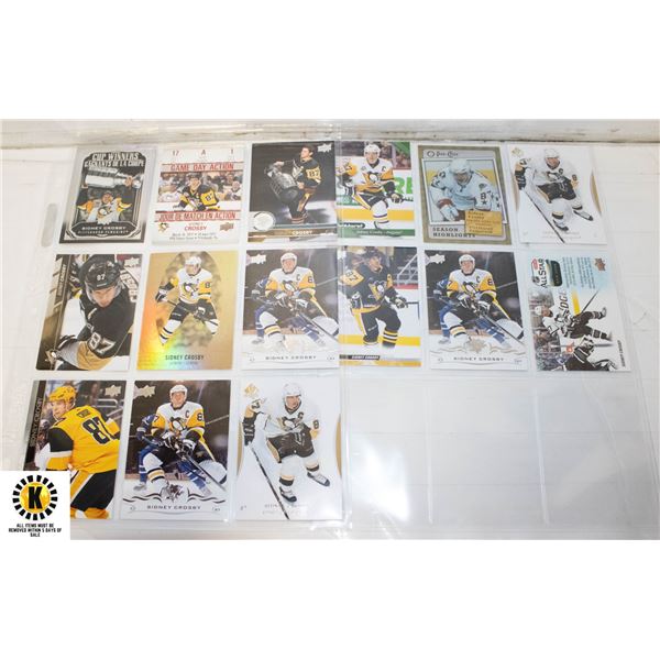 SIDNEY CROSBY NHL HOCKEY CARDS