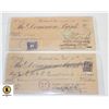 Image 1 : 1931 & 1949 SIGNED W/STAMP THE DOMINION BANK