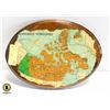 Image 1 : VINTAGE N.W.T. MAP WALL PLAQUE
