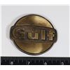 Image 1 : VINTAGE GULF BELT BUCKLE