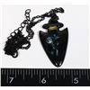 Image 1 : NEW FAUX CAT ARROW HEAD CAT PENDANT WITH  CHAIN