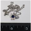Image 1 : NEW BLUE BEE RHINESTONE PENDANT WITH CHAIN