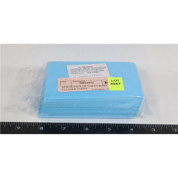 NEW 60 PACK OF TOILET BOWL CLEANER STRIPS