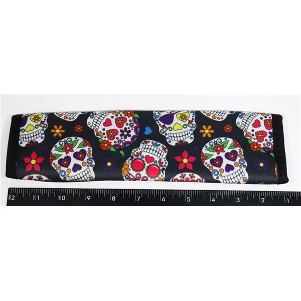 NEW SUGAR SKULL THEME CAR SEATBELT SHOULDER PAD