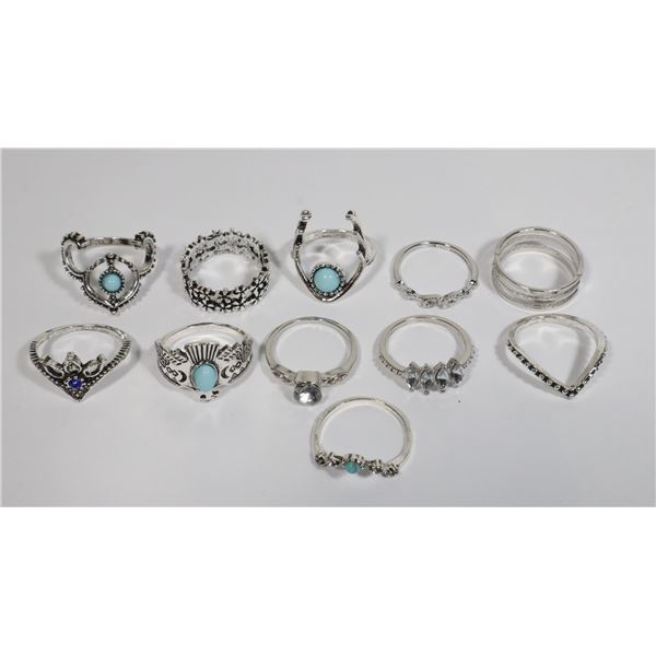 LOT OF NEW SIZE 7 FASHION RINGS
