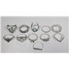Image 1 : LOT OF NEW SIZE 7 FASHION RINGS