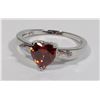 Image 1 : NEW SIZE 7 RED HEART RHINESTONE WITH CLEAR