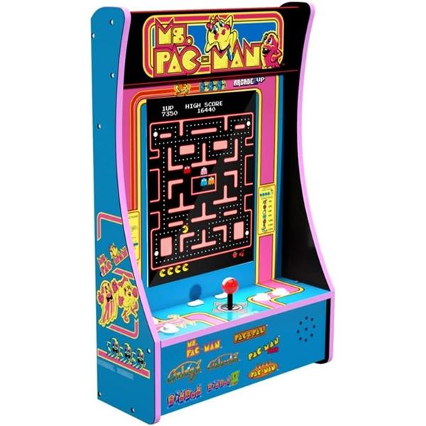 NEW 1UP MS.PAC-MAN ARCADE -PARTY-CADE 8 GAMES IN 1