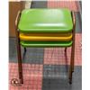 Image 1 : THREE VINTAGE STOOLS