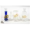 Image 1 : LOT OF 3 MISC GLASS BONG/RIG ATTACHMENTS