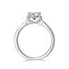 Image 3 : 1CT GRA CERTIFIED MOISSANITE 925 SILVER 18K GOLD