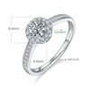 Image 4 : 0.5CT GRA CERTIFIED MOISSANITE 925 SILVER 18K GOLD